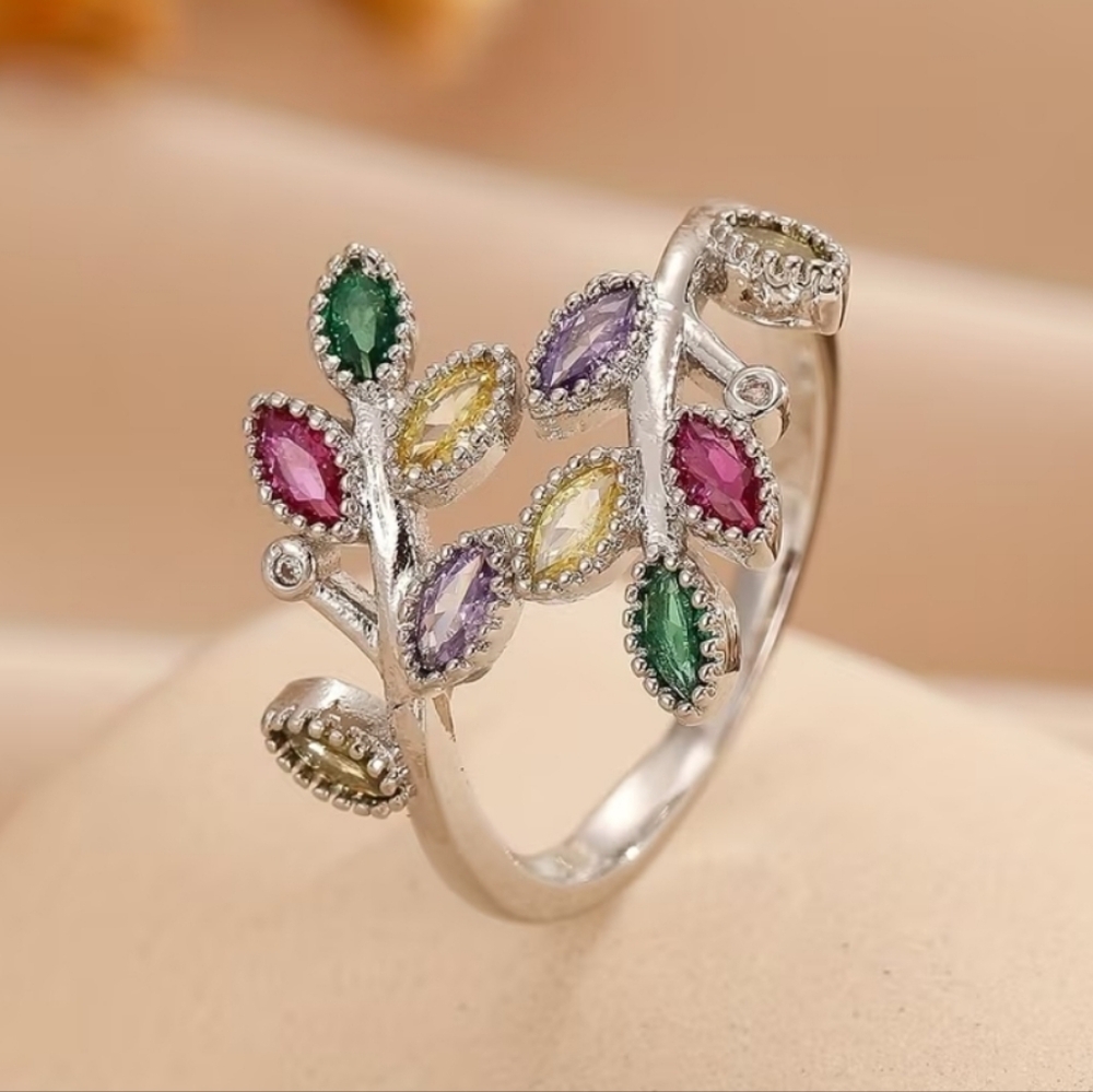 Open Leaf Ring